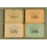 Four volumes John Leach "Pictures of Life and Character".