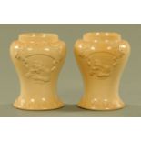 A pair of 19th century stoneware apothecary jars,