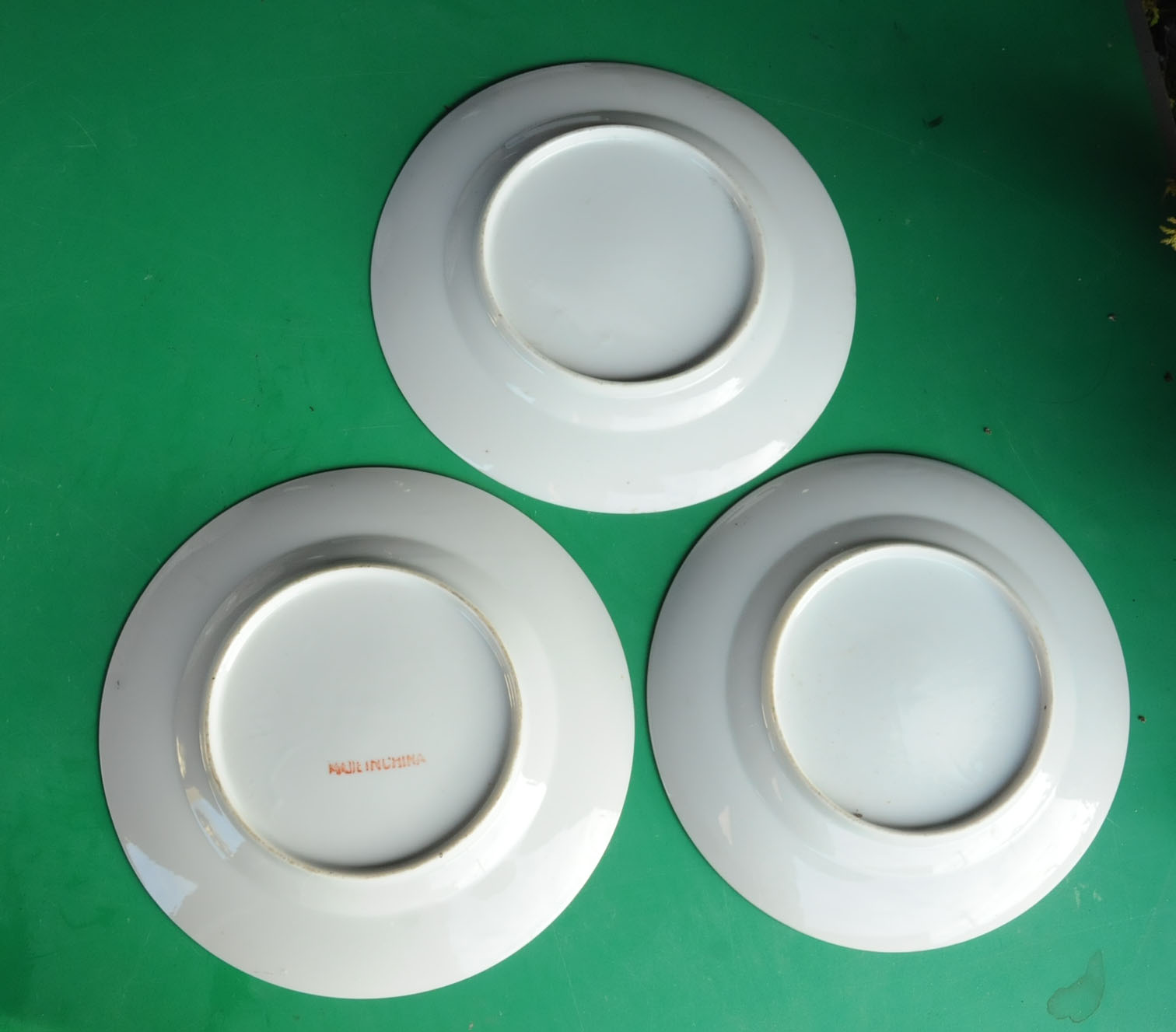 A collection of Cantonese plates and dishes. Ten 21 cm plates and 4 dishes (various). - Image 12 of 13