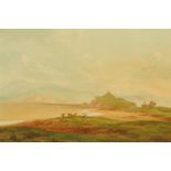 John Warwick Smith (1749-1831), watercolour "The New Embankment Across Traeth Mount Near Tremador,