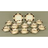 A Diamond China tea service, 10 cups, saucers and plates, sugar basin,