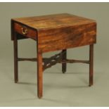 A 19th century mahogany Pembroke table,