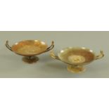 A pair of bronze tazza by Ferdinand Barbedienne (1810-1892),