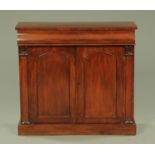 An early 19th century mahogany chiffonier,