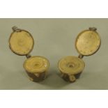 Two sets of 19th century Nuremberg graduated weights.