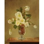 Cecil Kennedy (1905-1977), oil on canvas "Christmas Roses".