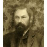 A.E. Shipley, charcoal portrait, bearded gentleman. 45 cm x 39 cm, framed, signed and dated 1903.