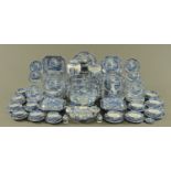 A Copeland Spode Italian blue and white transfer printed tea and dinner service,