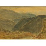 A R Smith, watercolour "The Descent from Tarn Hows". 28 cm x 39 cm, framed, signed.