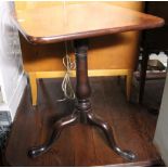 A 19th century mahogany snap top steam t