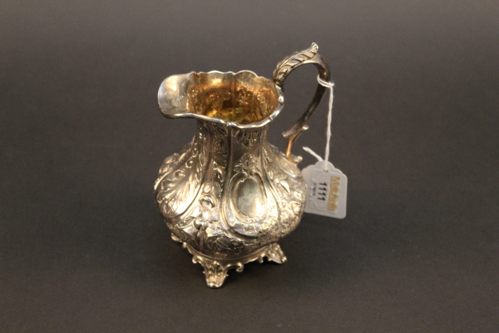 A Victorian embossed silver milk jug, wa - Image 2 of 6