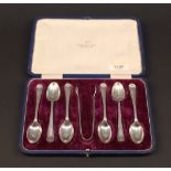 An early 20th century cased set of six s