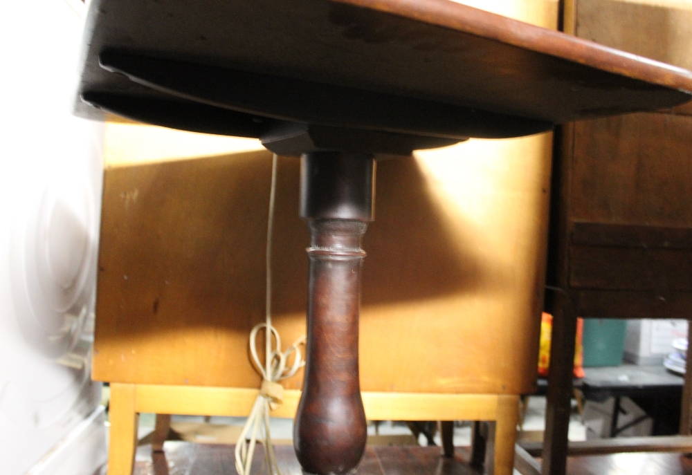 A 19th century mahogany snap top steam t - Image 8 of 9