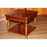 A modern exigence two tier coffee table,