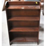 A 1960's mahogany open bookcase, 92 cm x