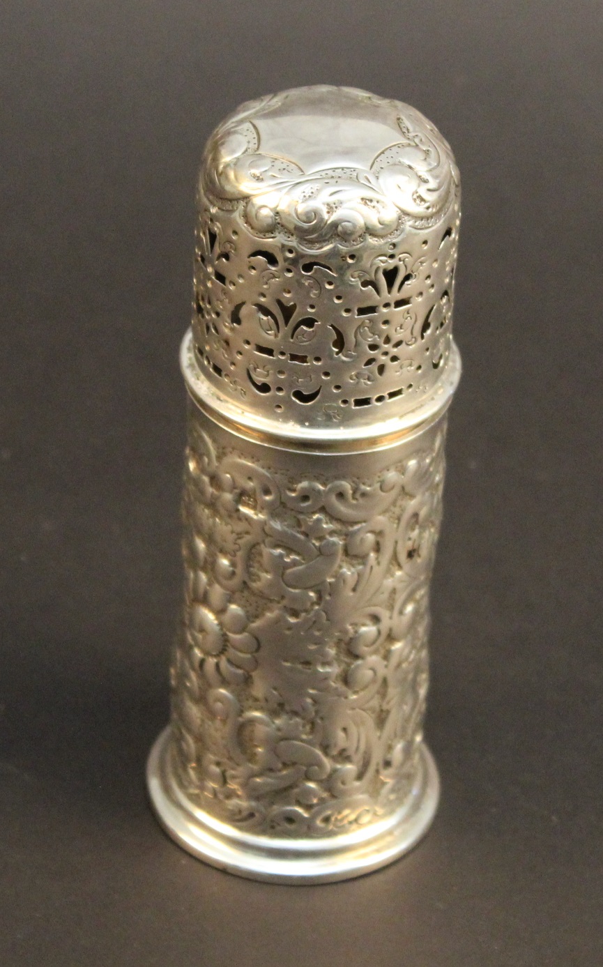 A late Victorian cylindrical sugar or fl - Image 2 of 6