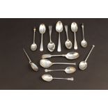 Silver spoons, all hallmarked, varying a