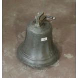 A Victorian bronze church bell, traditio