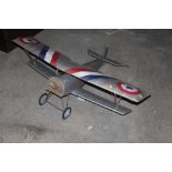 A kit built model remote controlled aero