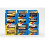 Matchbox 1-75 series comprising blue and yellow window box issues. Some promotional. Excellent to