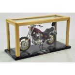 Impressive 1/12 hand built Yamaha Motorcycle in Display Case. Superb.