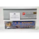 WSI Precision Diecast Truck Issue comprising Volvo FH4 globetrotter with fridge trailer. In the