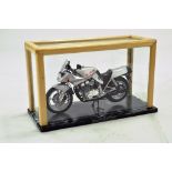 Impressive 1/12 hand built Suzuki TSCC Motorcycle in Display Case. Superb.