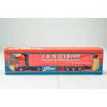 Tekno 1/50 diecast truck issue comprising The British Collection No. 75 (06/1999) ERF Curtainside in