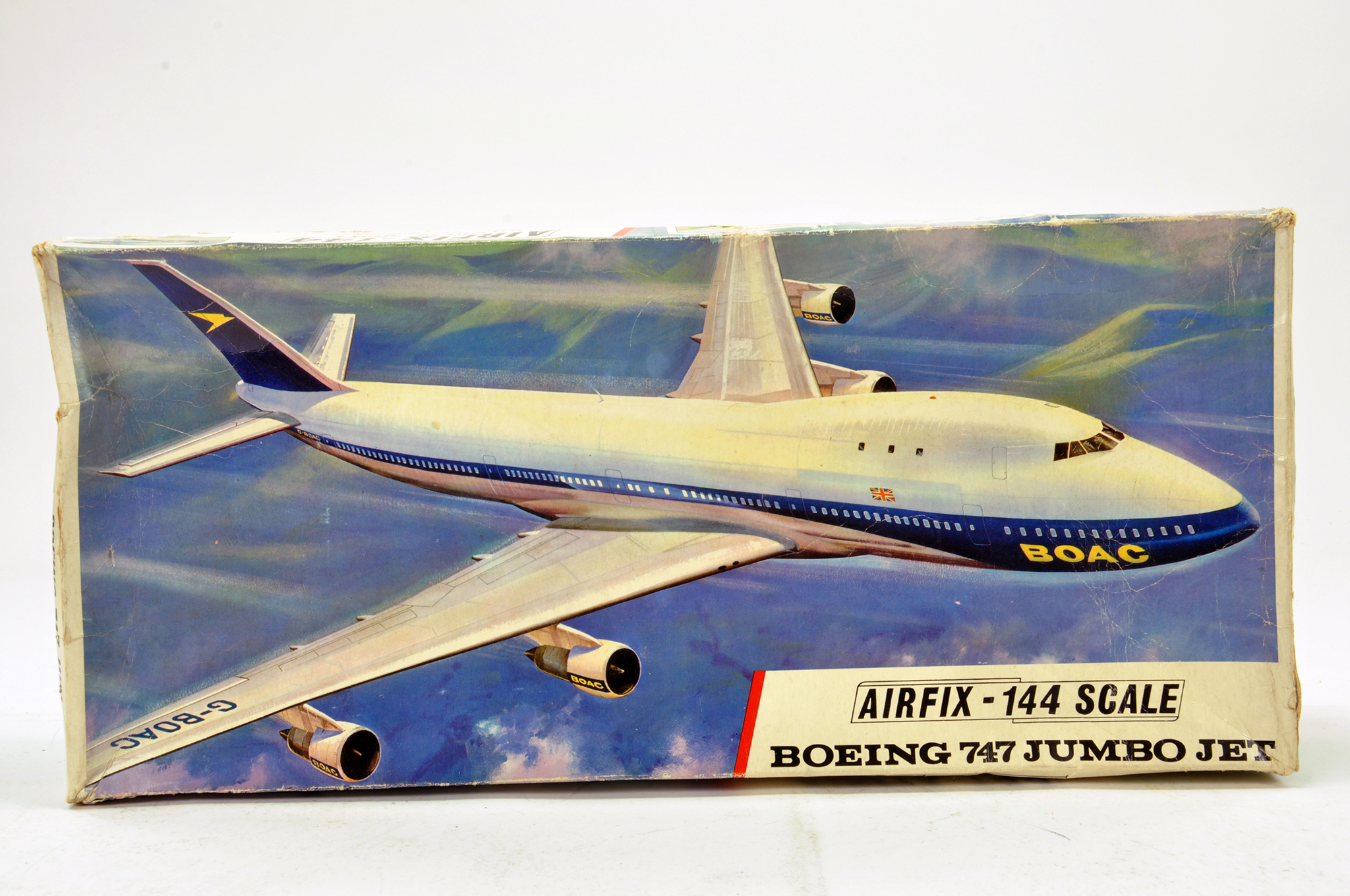 Airfix 1/144 Plastic Model Kit comprising Boeing 747 Airliner. Appears Complete.