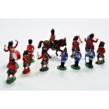 Britains Herald and Early issue plastic figure group comprising various British Regiments. Generally