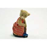 Scarce Japanese Clockwork Issue 'Sweeping' Bear, mechanical and tested as working.