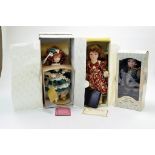 Trio of collectable Dolls comprising Leonardo Eskimo, Andrew Schofield / Rivendell Musical Doll plus