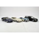 A group of 1/18 diecast model cars comprising Austin Healey, Sierra Cosworth and others. Generally