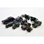 Misc mainly military diecast group including Dinky, Corgi, Matchbox plus Triang. Generally Fair to