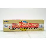 Corgi 1/50 diecast truck Showmans issue comprising No. 97920 Scammell Highwayman Set in livery of