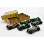 Dinky No. 36F Tradebox of 6 x Four Seater British Salmson Sport's Cars. 3 variations within