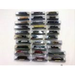 Del Prado 1/160 group x 30 of magazine issue locomotive model train items from a railway series.