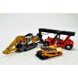 Trio of diecast construction issues comprising Liebherr 954 Excavator plus two others. Generally G