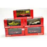 A group of Best 1/43 diecast issues comprising No. 9042, 9143, 9069, 9061 and 9045. Ferrari and