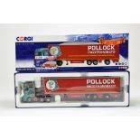 Corgi Diecast Truck Issue comprising No. CC15801 Mercedes Benz Actros MP4 Super Trailer in livery of