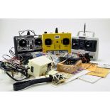 A group of model aircraft RC control devices and parts etc. Untested.