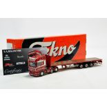 Tekno 1/50 diecast precision truck issue comprising Scania Flat Trailer in livery of TA Macintyre.
