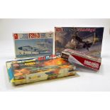 Hobby Craft 1/72 plastic model kit comprising F2H-3 Banshee, plus Airfix Harrier GR7, Amusing