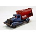 A large Pressed Steel Truck and Tipper by Marx (England). Generally Fair to Good.