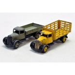 Dinky Market Garden Lorry plus Tipping Truck. Fair.