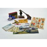 Misc vintage toy group comprising several interesting pieces including Raphael Tuck and Sons Scraps,