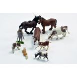 Britains early Herald issue farm animals. Generally Good to Very Good.
