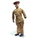 Scarce Early 1900's Lord Kitchener 'Your Country Needs You!' Propaganda Doll in military dress.