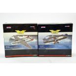 Corgi 1/72 Aviation Archive Diecast Aircraft comprising No. AA37301 DH Vampire plus 1/48 AA38101