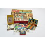 Triang Arkitex Construction Set plus other vintage era games including Plasticine, Spylo, Little